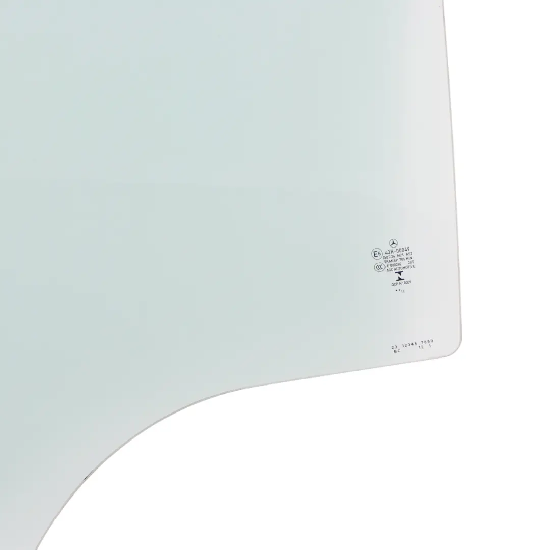 Window Glass Door Rear Left N/S Glazing Green AS2 to Mercedes W212 with Part number A2127352910 Mercedes W212 Window Glass Door Rear Left N/S Glazing Green AS2 - SKU A2127352910 - Part number A2127352910