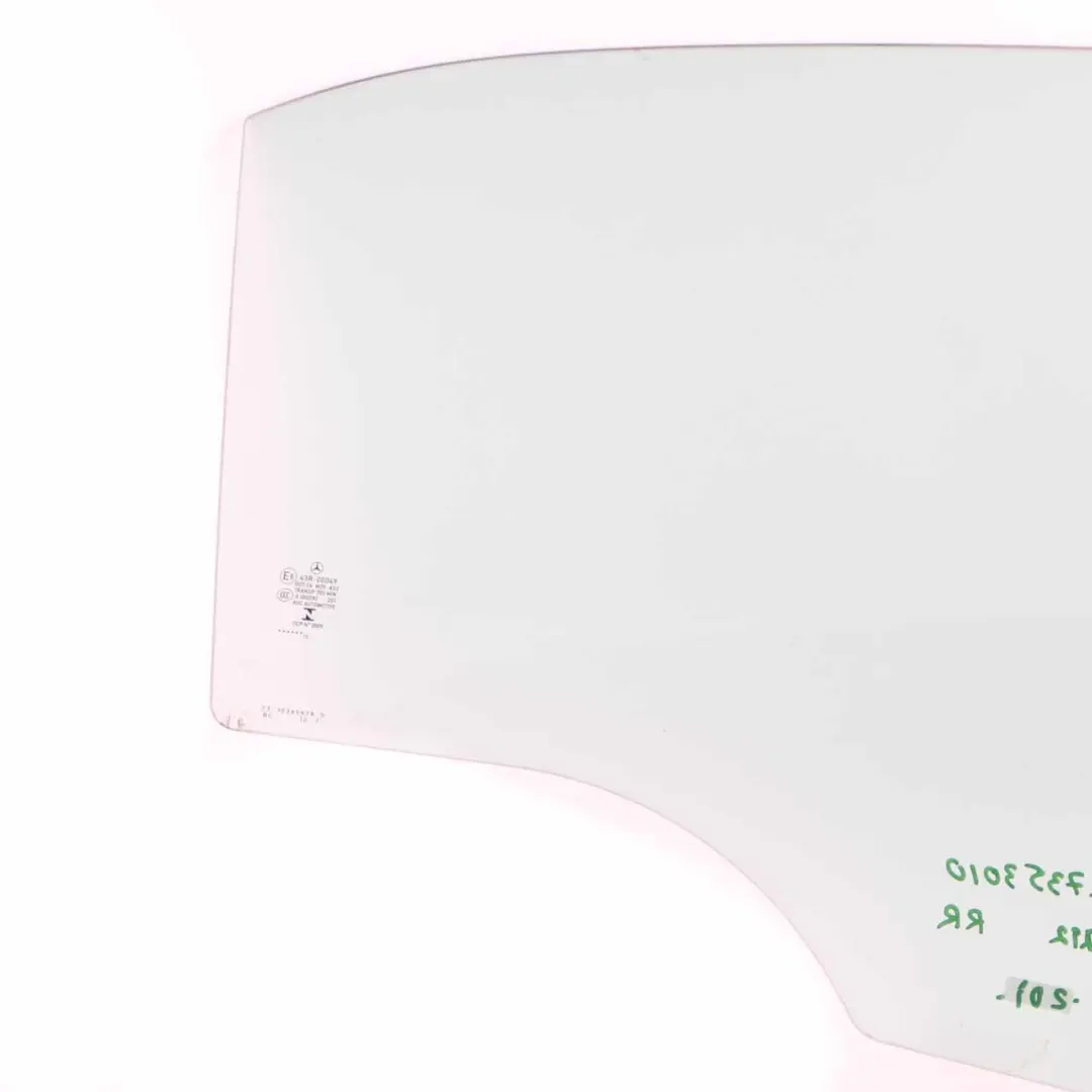 Window Glass Door Rear Right Glazing Green AS2 to Mercedes W212 with Part number A2127353010 Mercedes W212 Window Glass Door Rear Right Glazing Green AS2 - SKU A2127353010 - Part number A2127353010