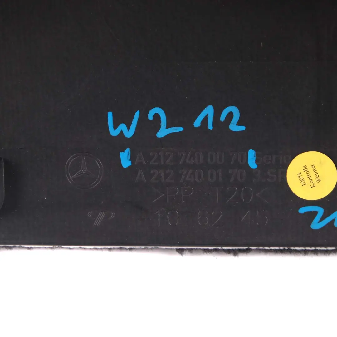 Coffre arrière, panneau intérieur de garniture coffre pour Mercedes W212 à propos du numéro de pièce A2127400070 Mercedes W212 Coffre arrière, panneau intérieur de garniture coffre - SKU A2127400070 - Numéro de pièce A2127400070