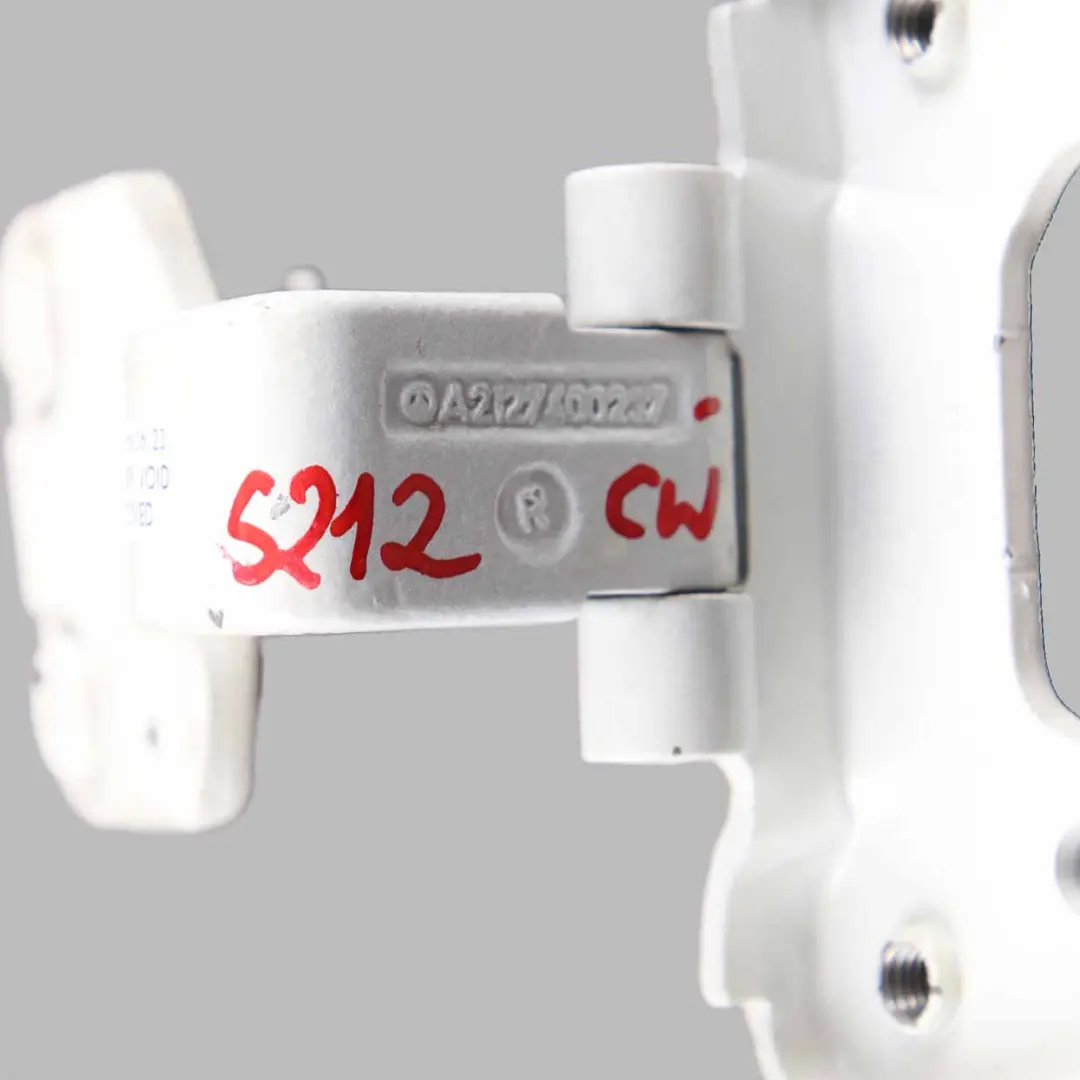Trunk Hinge Boot Lid Tailgate Right O/S Calcite White - 650 to Mercedes W212 Estate with Part number A2127400237 Mercedes W212 Estate Trunk Hinge Boot Lid Tailgate Right O/S Calcite White - 650 - SKU A2127400237-CW - Part number A2127400237