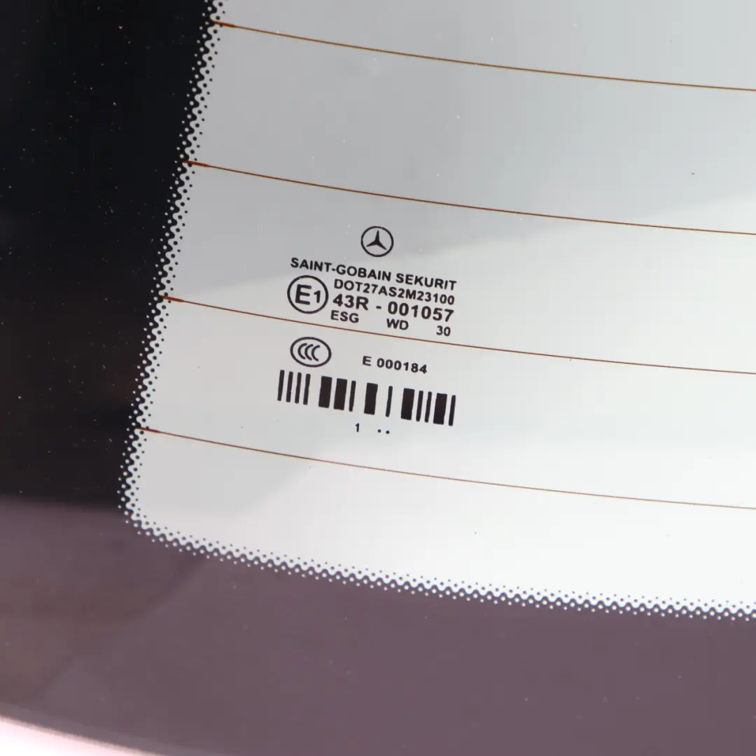 Rear Window Mercedes W212 S212 Tailgate Green Glass Glazing AS2 - SKU A2127400257 - Part number A2127400257
