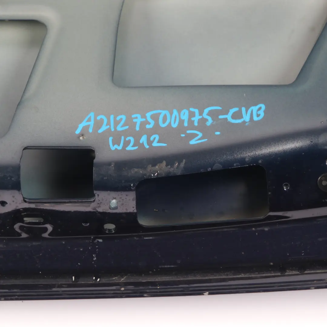 Trunk Lid Mercedes W212 Boot Tailgate Panel Saloon Cavansite Blue Metallic - 890 to with Part number A2127500975 Trunk Lid Mercedes W212 Boot Tailgate Panel Saloon Cavansite Blue Metallic - 890 - SKU A2127500975-CVB - Part number A2127500975