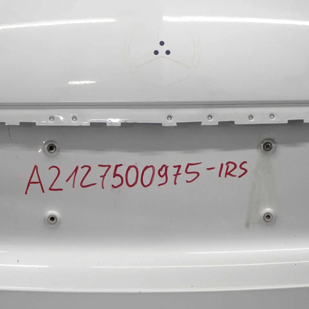Mercedes W212 Boot Trunk Lid Tailgate Panel Saloon Iridium Silver Metallic - 775 - SKU A2127500975-IRS - Part number A2127500975