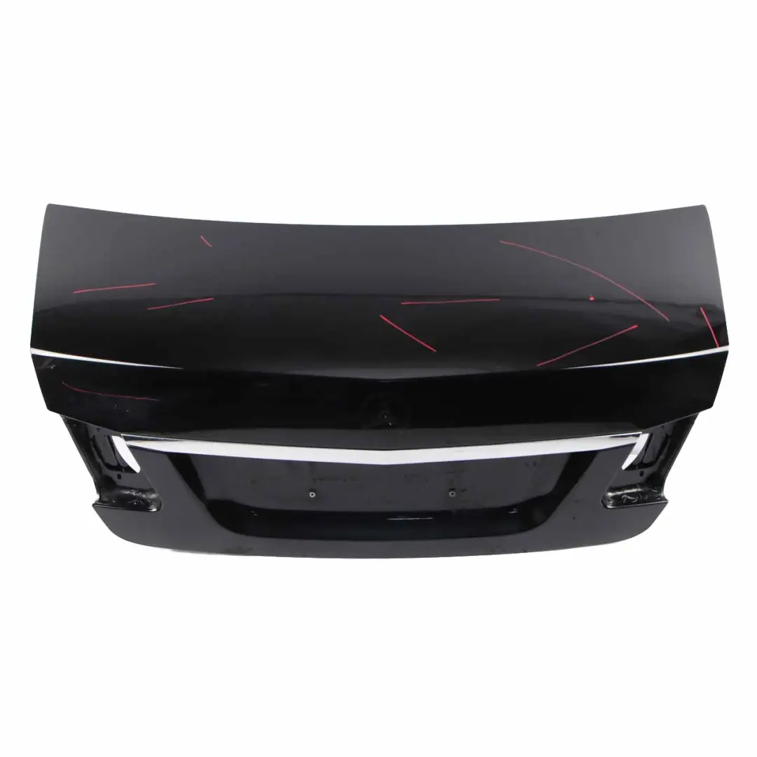 Mercedes W212 Boot Trunk Lid Tailgate Panel Saloon Obsidian Black - 197 - SKU A2127500975-OB - Part number A2127500975
