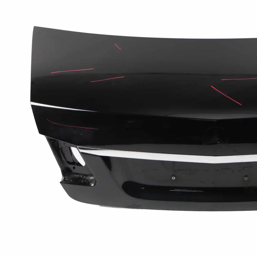 Mercedes W212 Boot Trunk Lid Tailgate Panel Saloon Obsidian Black - 197 - SKU A2127500975-OB - Part number A2127500975
