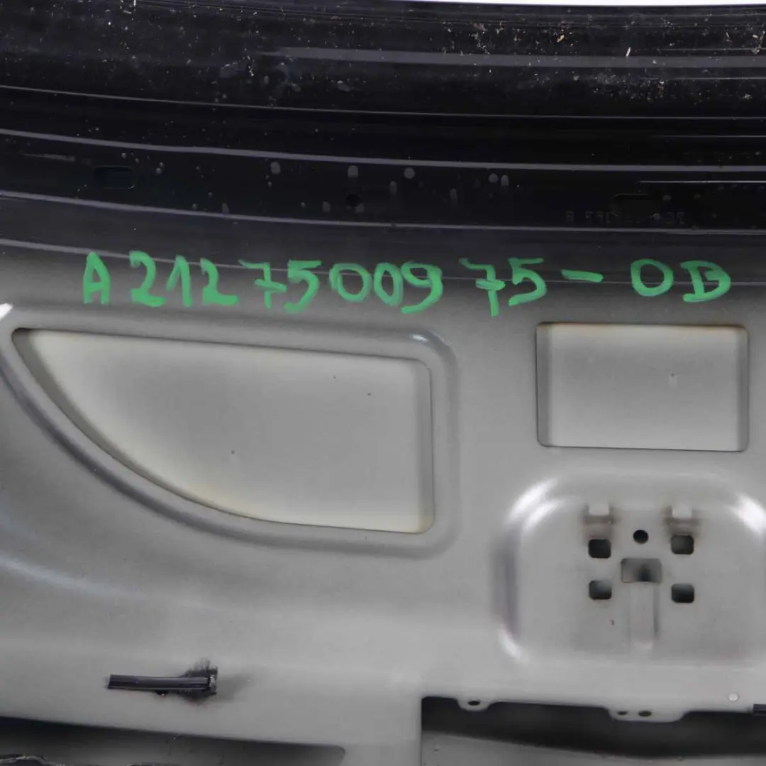 Mercedes W212 Boot Trunk Lid Tailgate Panel Saloon Obsidian Black - 197 - SKU A2127500975-OB - Part number A2127500975