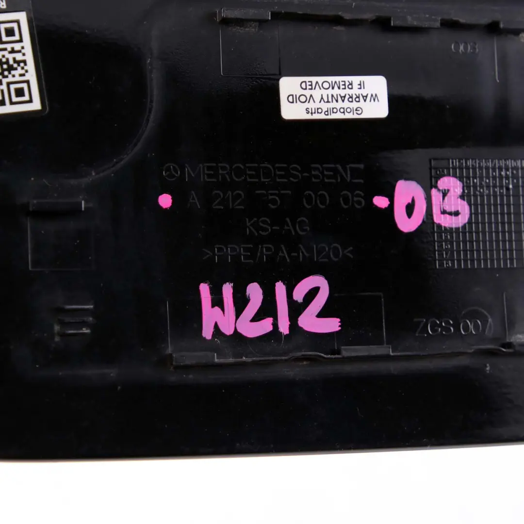 Mercedes W212 Tankklappe Tankdeckel Abdeckung Obsidian Schwarz - SKU A2127570006-OB - Teilenummer A2127570006