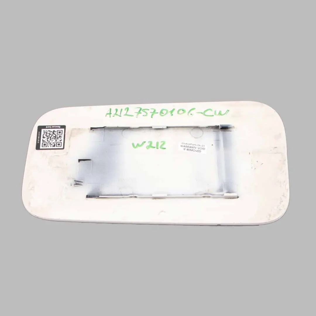 Flap Cover Filler Fill In Flap Calcite White 650 to Mercedes W212 Fuel with Part number A2127570106 Mercedes W212 Fuel Flap Cover Filler Fill In Flap Calcite White 650 - SKU A2127570106-CW - Part number A2127570106