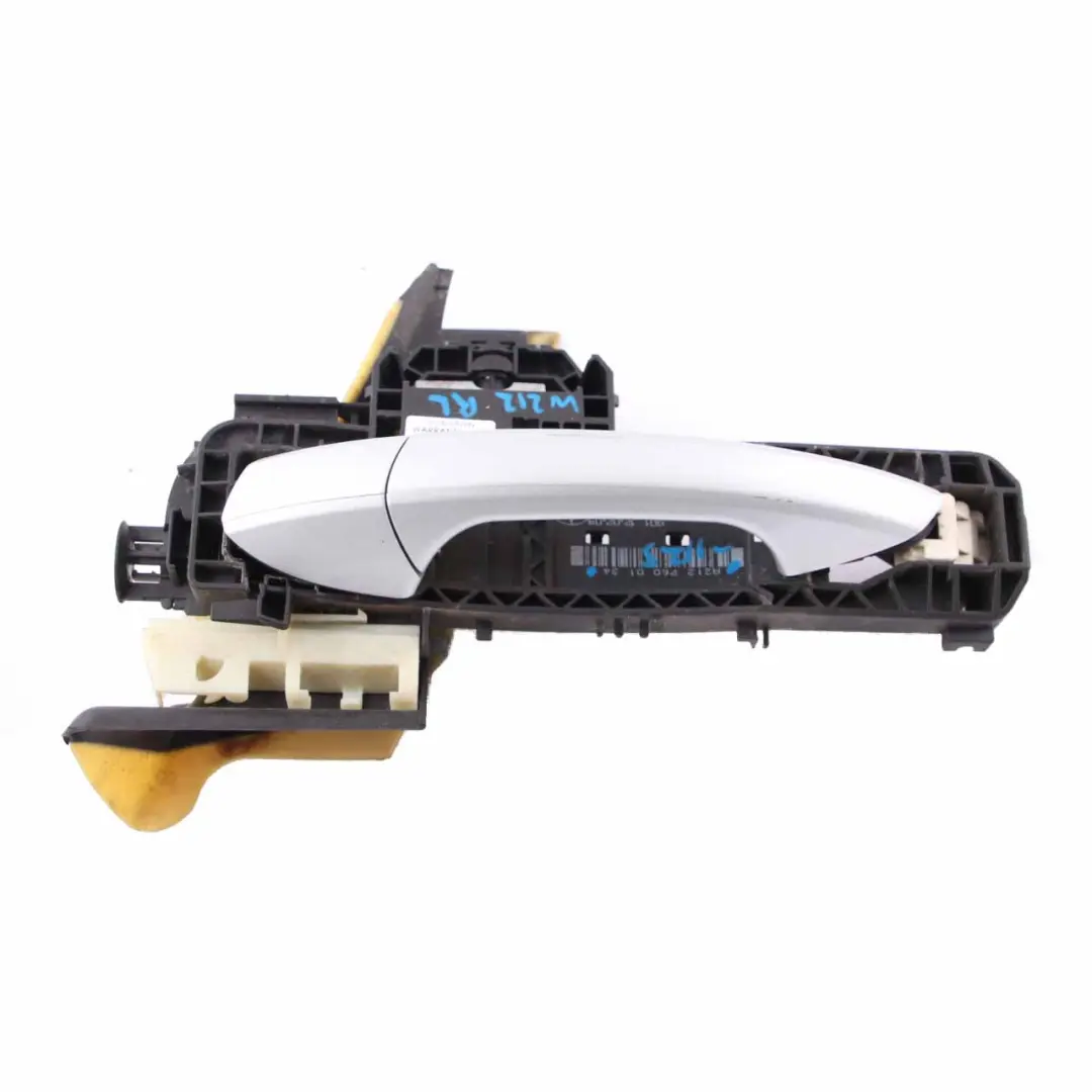 Door Handle Outside Rear Left N/S Iridium Silver Metallic 775 to Mercedes W212 with Part number A2127600134 Mercedes W212 Door Handle Outside Rear Left N/S Iridium Silver Metallic 775 - SKU A2127600134-IRS - Part number A2127600134