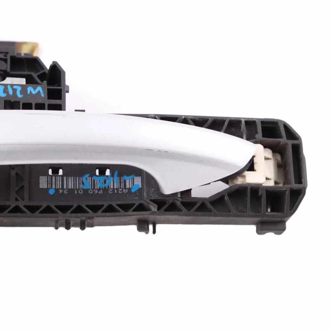 Door Handle Outside Rear Left N/S Iridium Silver Metallic 775 to Mercedes W212 with Part number A2127600134 Mercedes W212 Door Handle Outside Rear Left N/S Iridium Silver Metallic 775 - SKU A2127600134-IRS - Part number A2127600134