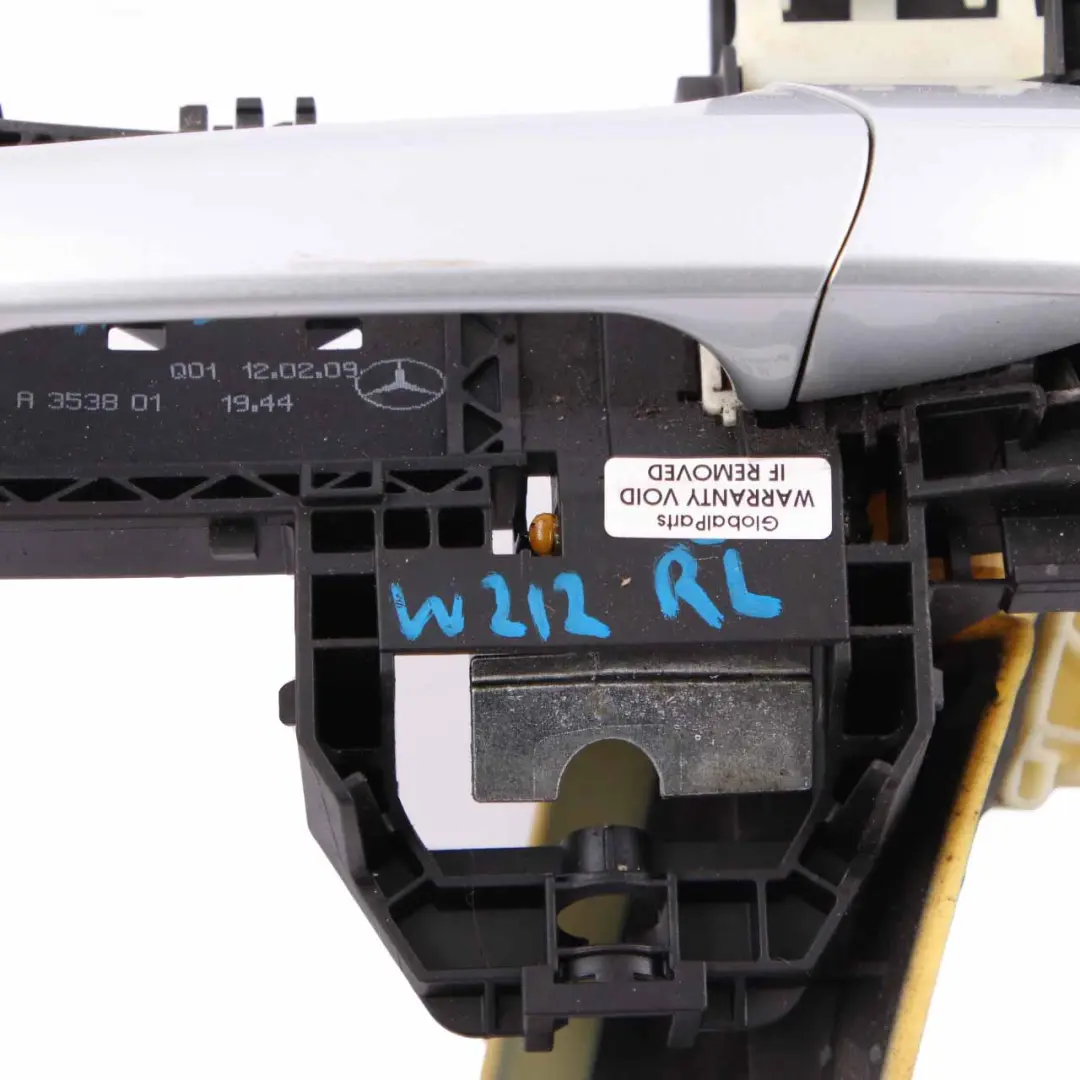 Door Handle Outside Rear Left N/S Iridium Silver Metallic 775 to Mercedes W212 with Part number A2127600134 Mercedes W212 Door Handle Outside Rear Left N/S Iridium Silver Metallic 775 - SKU A2127600134-IRS - Part number A2127600134