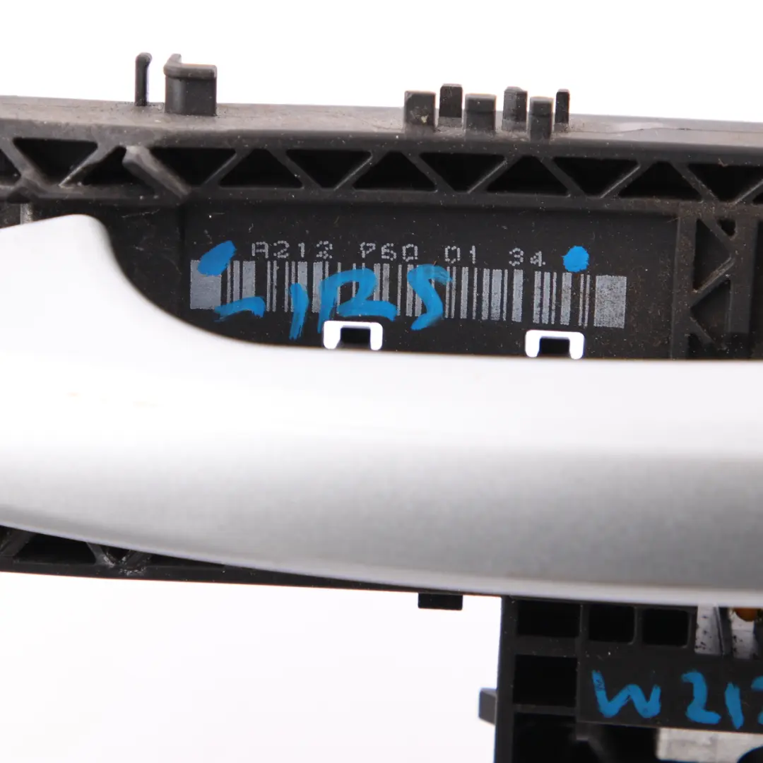 Door Handle Outside Rear Left N/S Iridium Silver Metallic 775 to Mercedes W212 with Part number A2127600134 Mercedes W212 Door Handle Outside Rear Left N/S Iridium Silver Metallic 775 - SKU A2127600134-IRS - Part number A2127600134