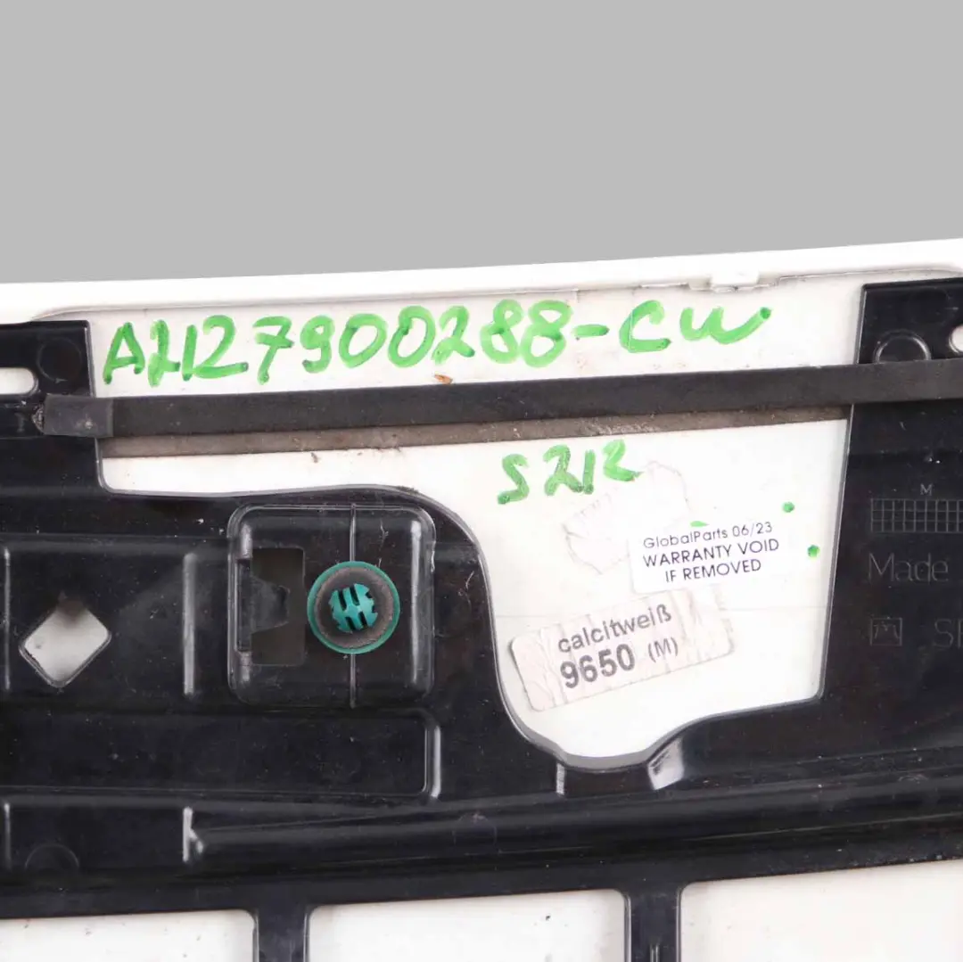 Spoiler Boot Tailgate Calcite White - 650 to Mercedes S212 Rear with Part number A2127900288 Mercedes S212 Rear Spoiler Boot Tailgate Calcite White - 650 - SKU A2127900288-CW - Part number A2127900288