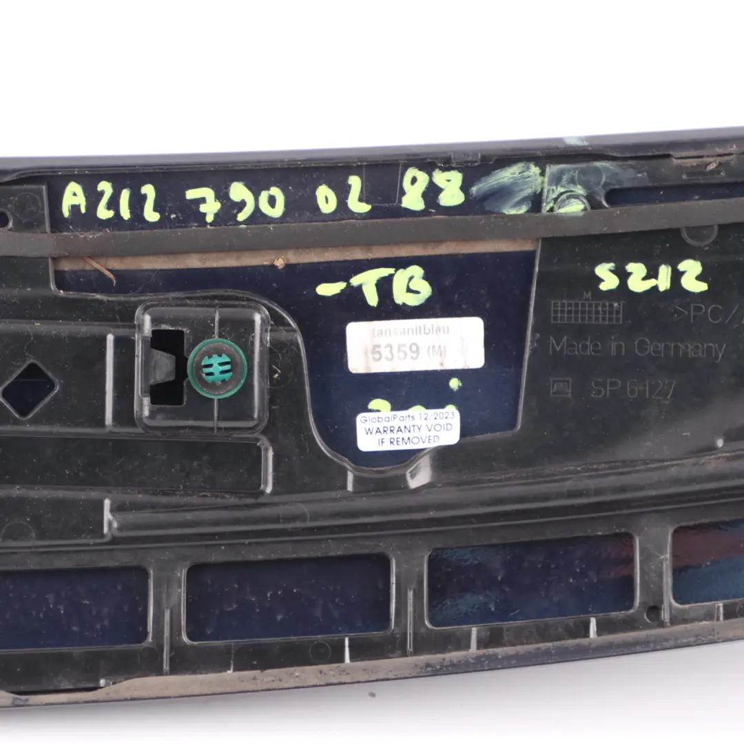 Spoiler Boot Tailgate Panel Tanzanite Blue - 359 to Mercedes S212 Rear with Part number A2127900288 Mercedes S212 Rear Spoiler Boot Tailgate Panel Tanzanite Blue - 359 - SKU A2127900288-TB - Part number A2127900288