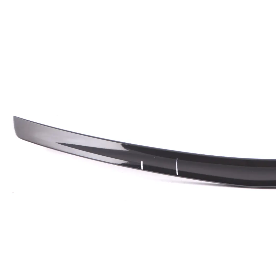 Mercedes W212 E63 Trunk Lid AMG Spoiler Lip Obsidian Black 197 - SKU A2127900388-OB - Part number A2127900388