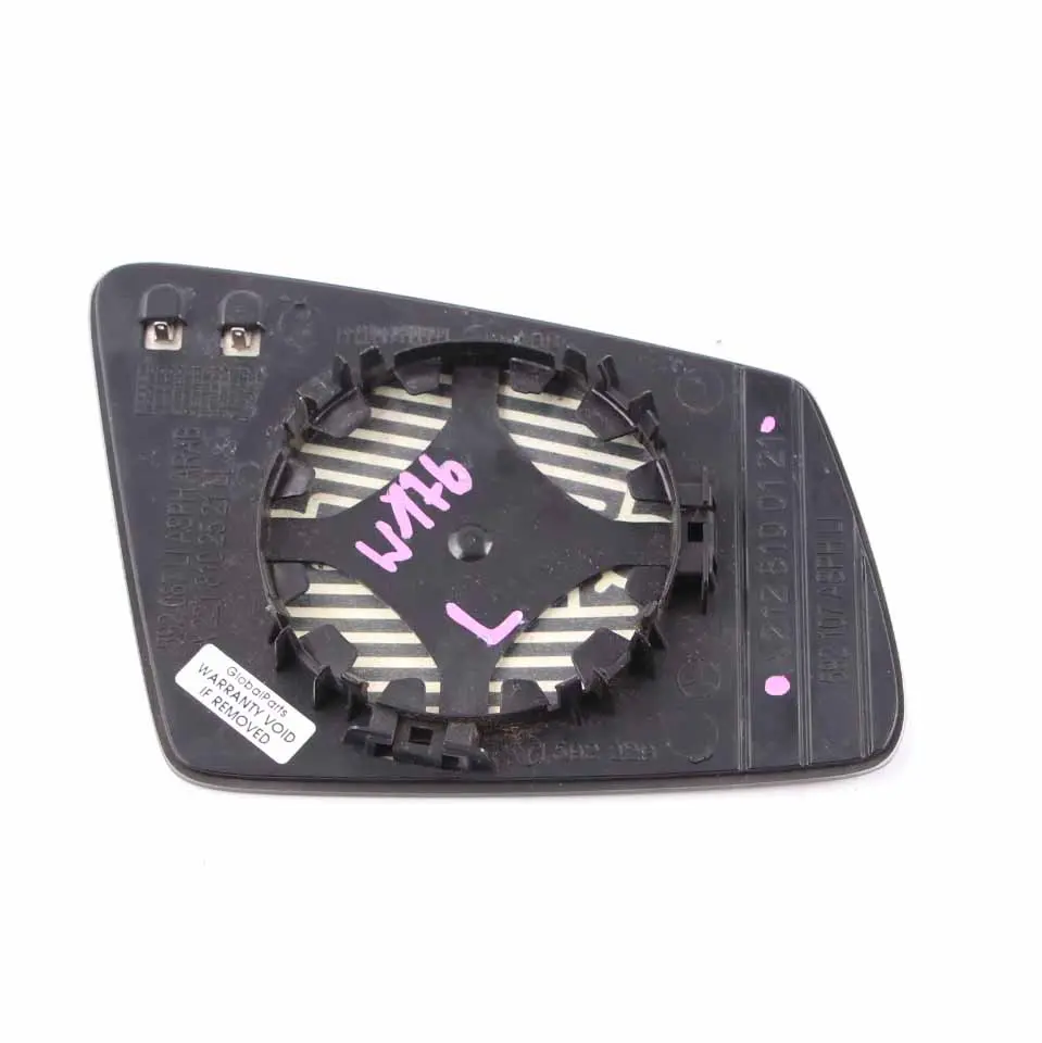 Mercedes W176 Wing Mirror Glass Left N/S Door Heated - SKU A2128100121 - Part number A2128100121