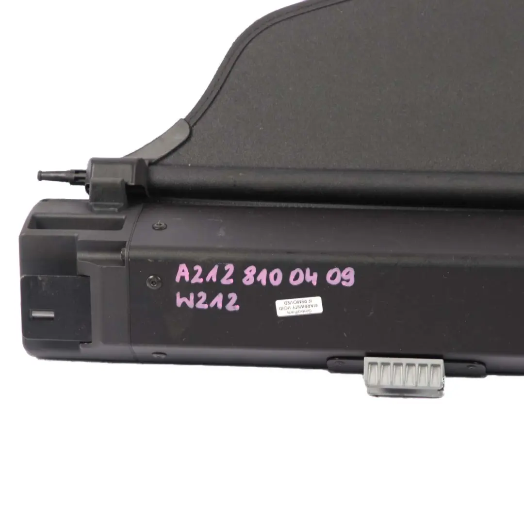 Roller Blind Mercedes W212 Rear Parcel Storage Shelf Black to with Part number A2128100409 Roller Blind Mercedes W212 Rear Parcel Storage Shelf Black - SKU A2128100409 - Part number A2128100409