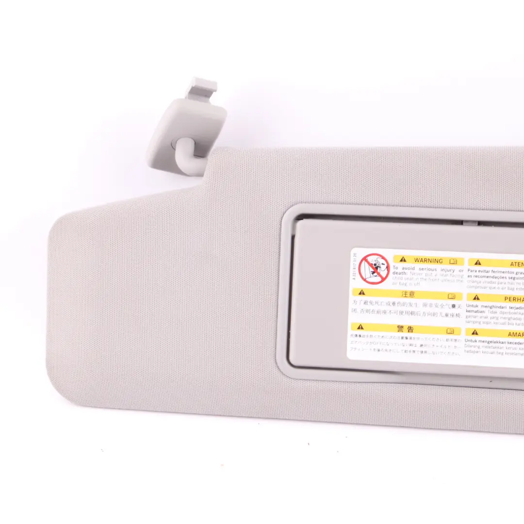 Pare-soleil Mercedes W212 Cache gauche avant noir pour à propos du numéro de pièce A2128101510 Pare-soleil Mercedes W212 Cache gauche avant noir - SKU A2128101510-1 - Numéro de pièce A2128101510