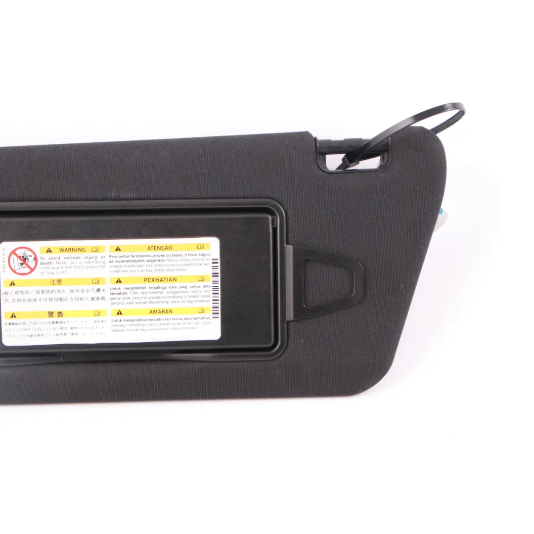Sun Visor Mercedes W212 E-Class Cover Trim Left N/S Front Black to with Part number A2128101510 Sun Visor Mercedes W212 E-Class Cover Trim Left N/S Front Black - SKU A2128101510-1 - Part number A2128101510