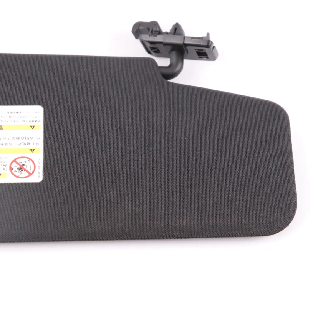  Pare-soleil Mercedes W212 Cache gauche avant noir - SKU A2128101510-1 - Numéro de pièce A2128101510