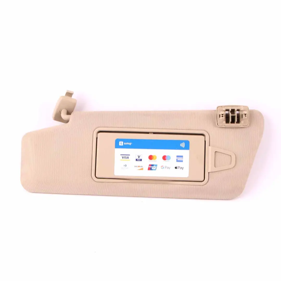 Sun Visor Mercedes W212 E-Class Cover Trim Left N/S Front Beige to with Part number A2128101510 Sun Visor Mercedes W212 E-Class Cover Trim Left N/S Front Beige - SKU A2128101510-2 - Part number A2128101510