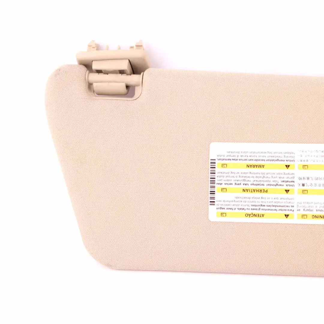 Sun Visor Mercedes W212 E-Class Cover Trim Left N/S Front Beige to with Part number A2128101510 Sun Visor Mercedes W212 E-Class Cover Trim Left N/S Front Beige - SKU A2128101510-2 - Part number A2128101510