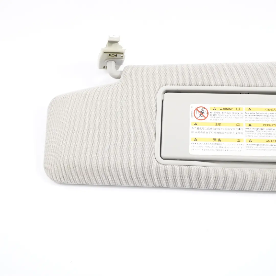 Aletta parasole Mercedes W212 Classe E Rivestimento Sinistro Anteriore Grigio per con numero di parte A2128101510 Aletta parasole Mercedes W212 Classe E Rivestimento Sinistro Anteriore Grigio - SKU A2128101510-3 - Numero di parte A2128101510