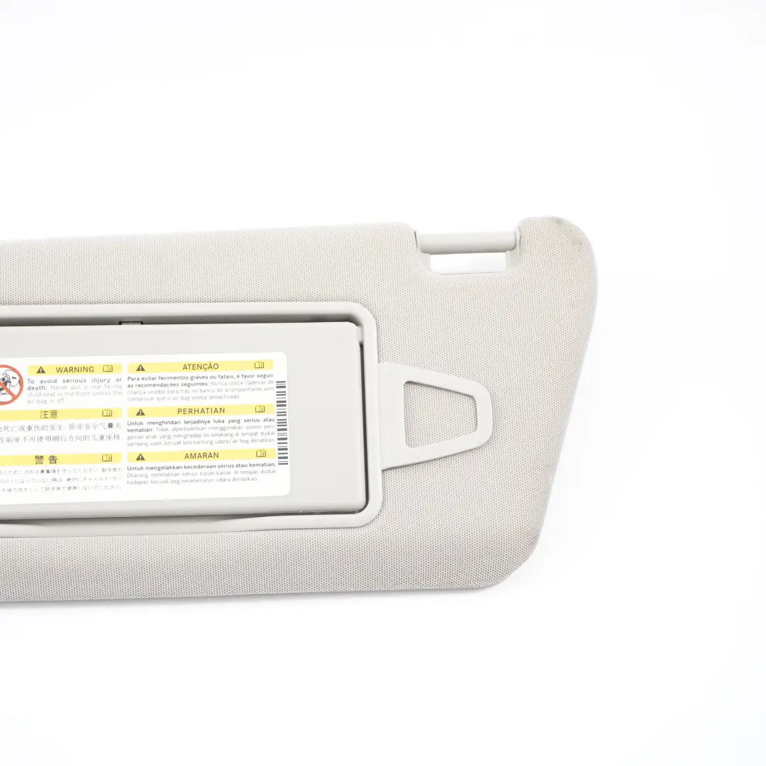  Sun Visor Mercedes W212 E-Class Cover Trim Left N/S Front Grey - SKU A2128101510-3 - Part number A2128101510