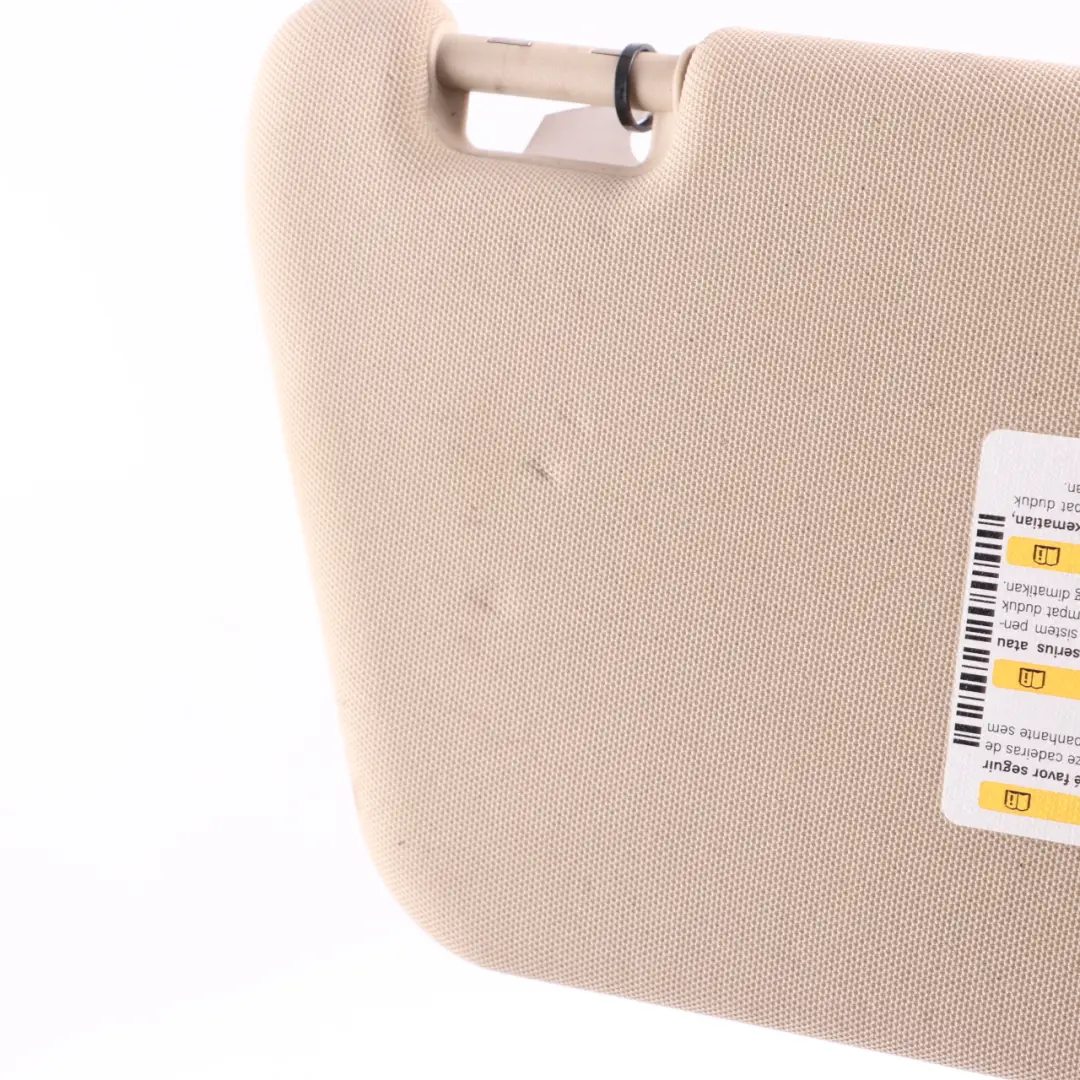 Sun Visor Cover Trim Front Left N/S Panel Beige to Mercedes W212 with Part number A2128101510 Mercedes W212 Sun Visor Cover Trim Front Left N/S Panel Beige - SKU A2128101510-4 - Part number A2128101510