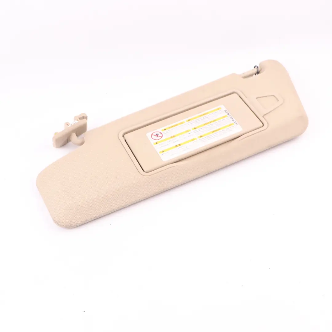 Sun Visor Cover Trim Front Left N/S Panel Beige to Mercedes W212 with Part number A2128101510 Mercedes W212 Sun Visor Cover Trim Front Left N/S Panel Beige - SKU A2128101510-4 - Part number A2128101510
