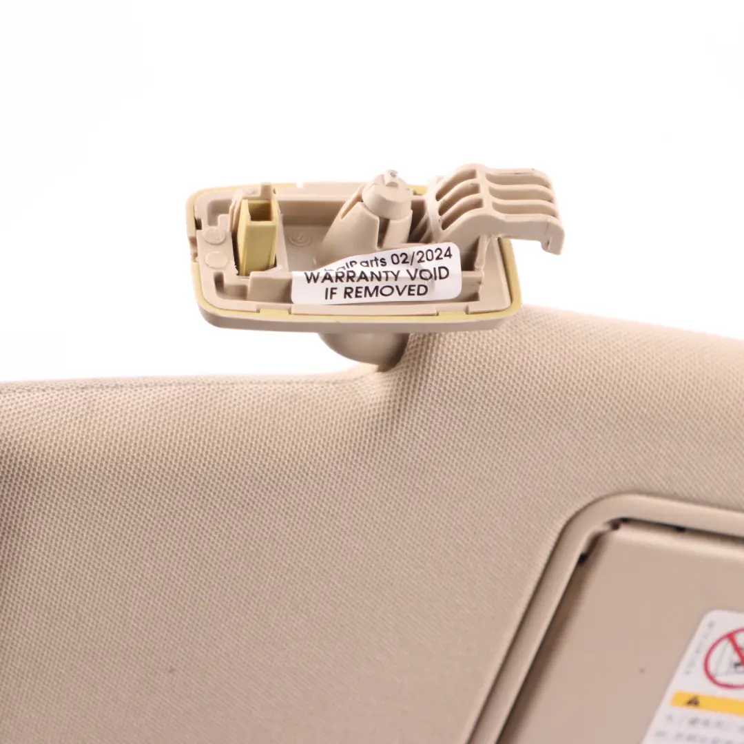 Sun Visor Cover Trim Front Left N/S Panel Beige to Mercedes W212 with Part number A2128101510 Mercedes W212 Sun Visor Cover Trim Front Left N/S Panel Beige - SKU A2128101510-4 - Part number A2128101510