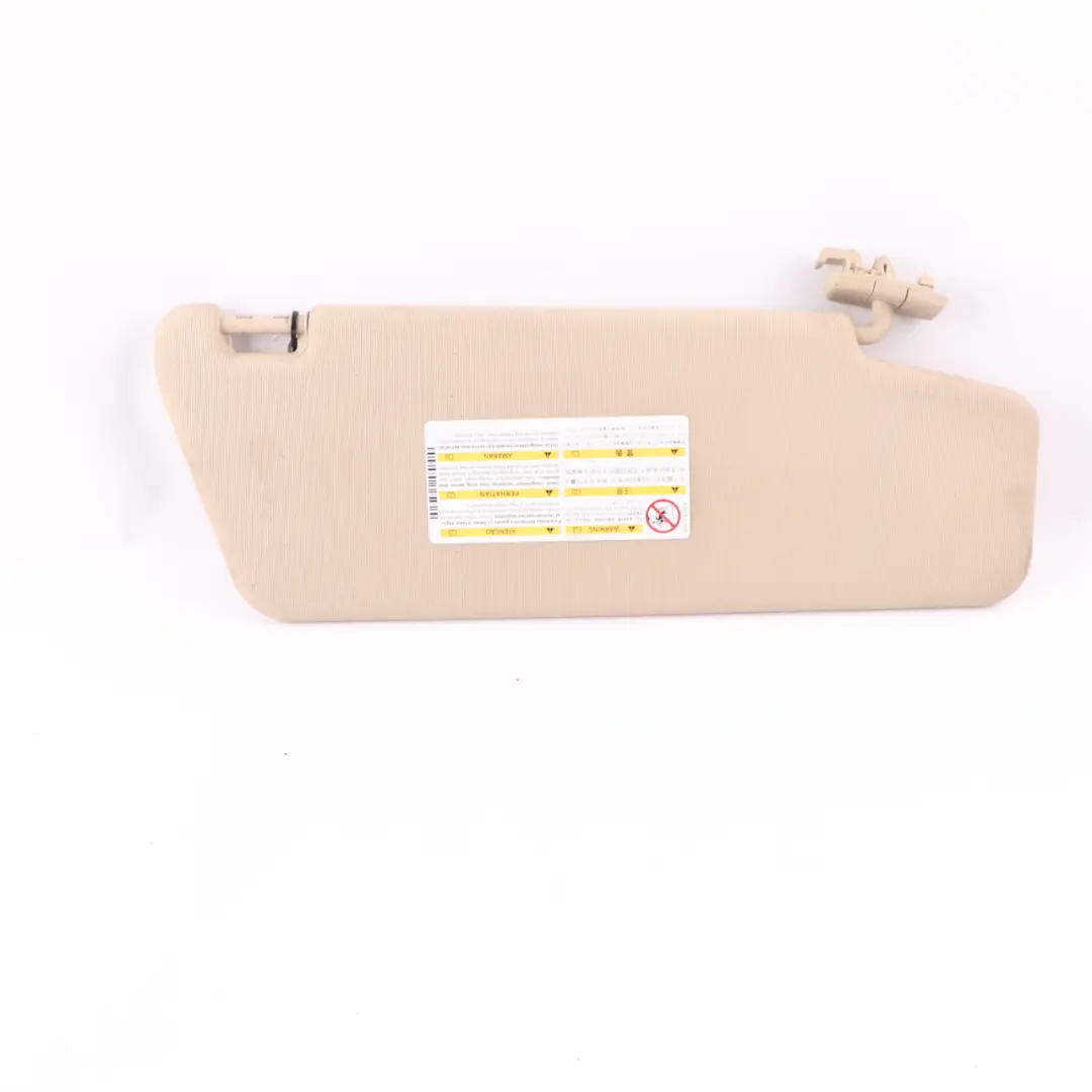 Sun Visor Cover Trim Front Left N/S Panel Beige to Mercedes W212 with Part number A2128101510 Mercedes W212 Sun Visor Cover Trim Front Left N/S Panel Beige - SKU A2128101510-4 - Part number A2128101510