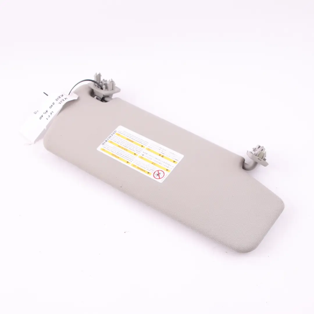 Aletta parasole Mercedes W212 Classe E Rivestimento sinistro anteriore Grigio per con numero di parte A2128101510 Aletta parasole Mercedes W212 Classe E Rivestimento sinistro anteriore Grigio - SKU A2128101510 - Numero di parte A2128101510