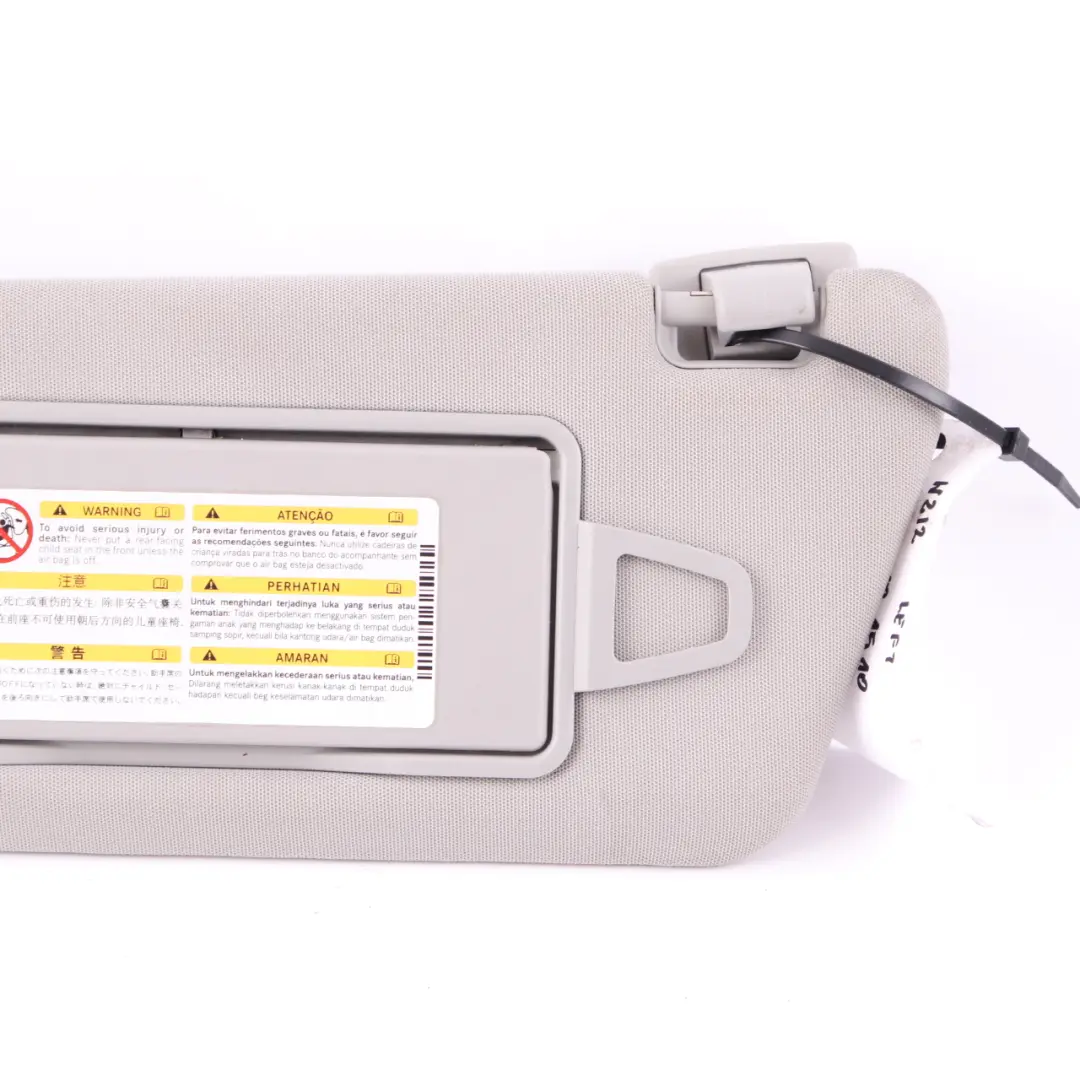 Sun Visor Mercedes W212 E-Class Cover Trim Left N/S Front Grey - SKU A2128101510 - Part number A2128101510