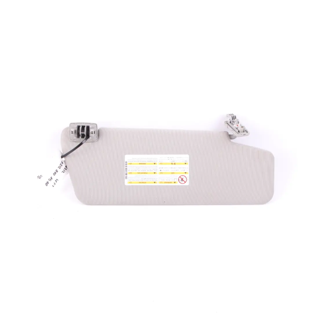  Sun Visor Mercedes W212 E-Class Cover Trim Left N/S Front Grey - SKU A2128101510 - Part number A2128101510