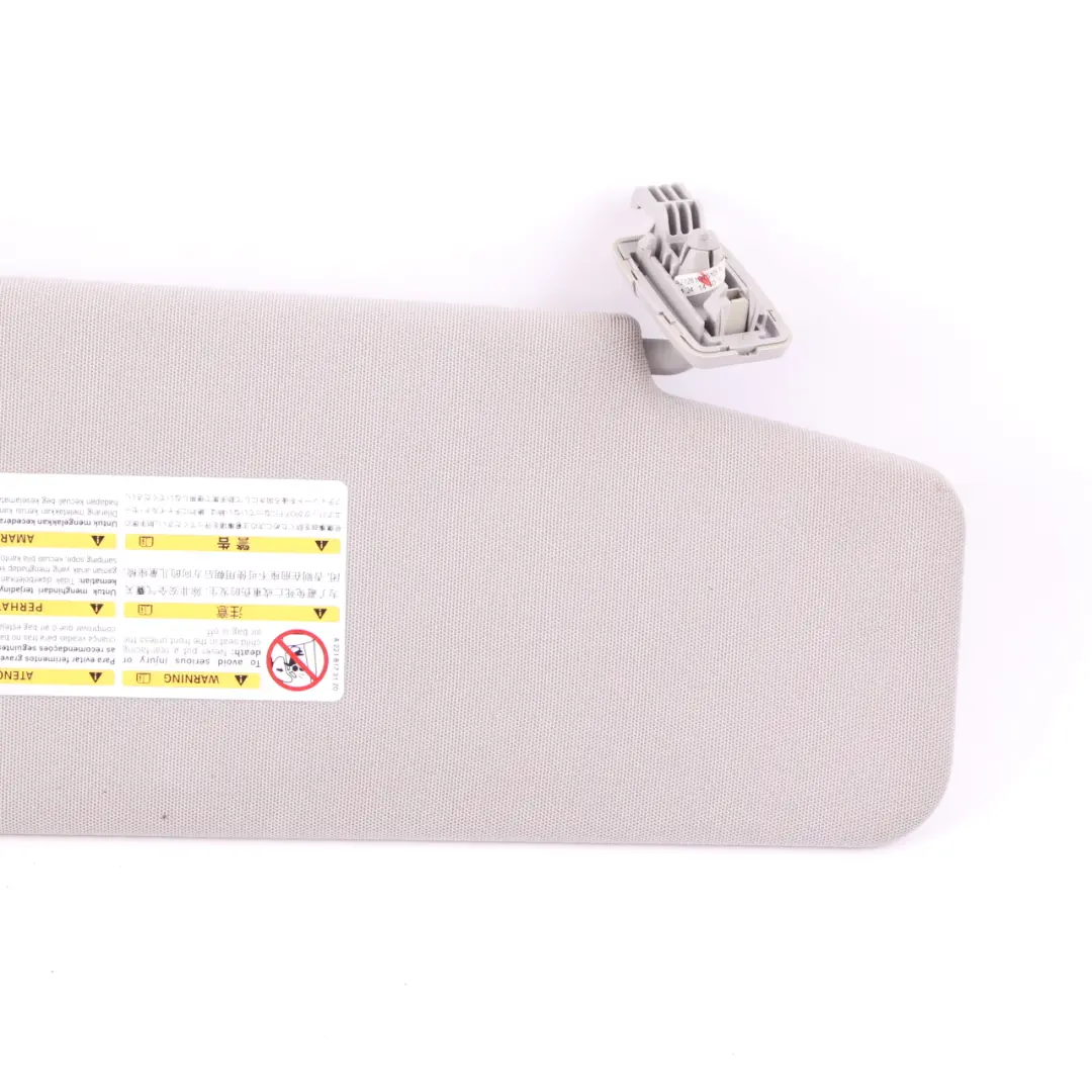  Sun Visor Mercedes W212 E-Class Cover Trim Left N/S Front Grey - SKU A2128101510 - Part number A2128101510