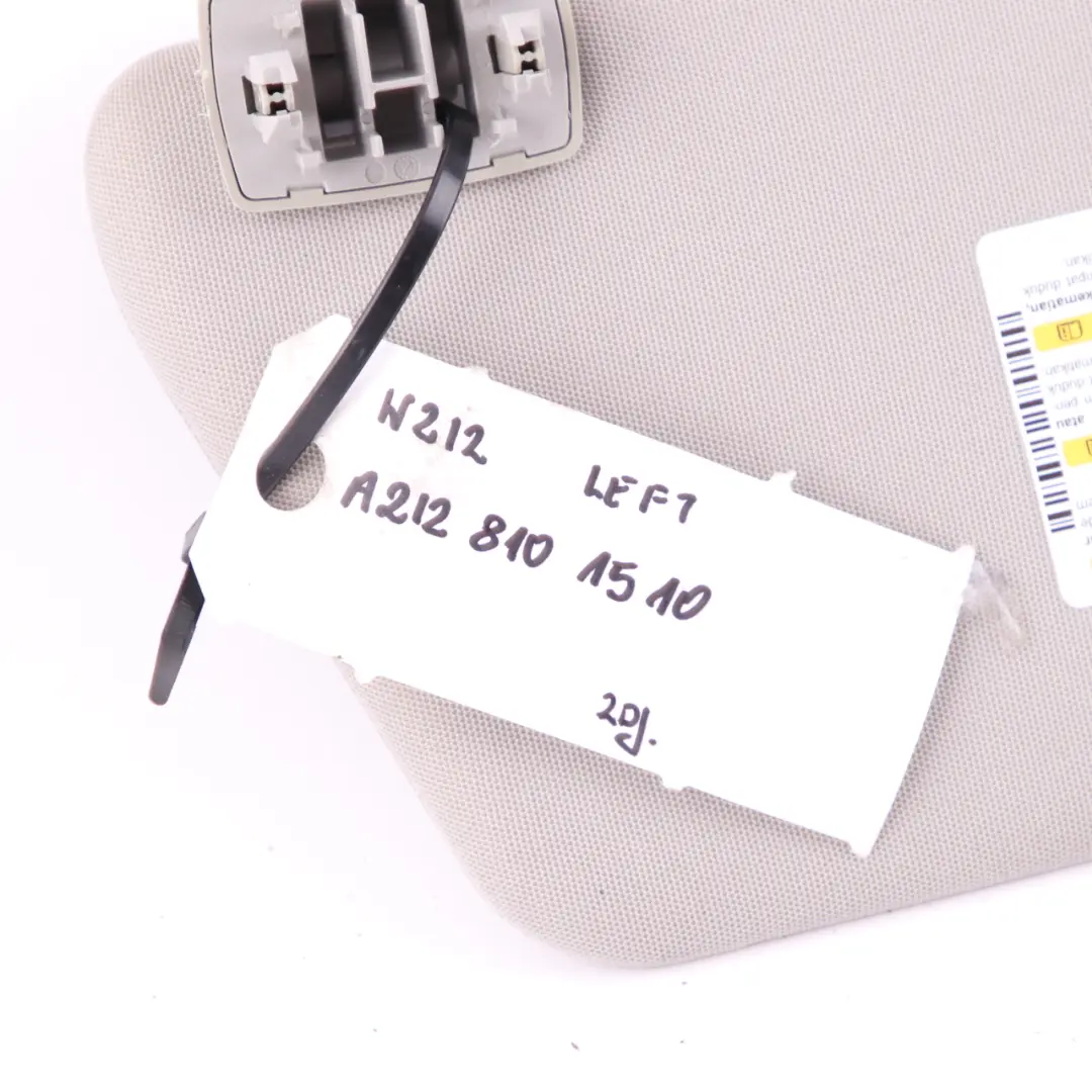 Aletta parasole Mercedes W212 Classe E Rivestimento sinistro anteriore Grigio per con numero di parte A2128101510 Aletta parasole Mercedes W212 Classe E Rivestimento sinistro anteriore Grigio - SKU A2128101510 - Numero di parte A2128101510