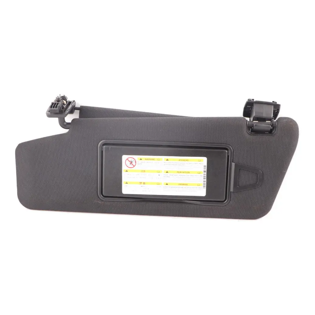 Sun Visor Left N/S With Label Mirror Extra Shade Black to Mercedes W212 with Part number A2128103710 Mercedes W212 Sun Visor Left N/S With Label Mirror Extra Shade Black - SKU A2128103710 - Part number A2128103710