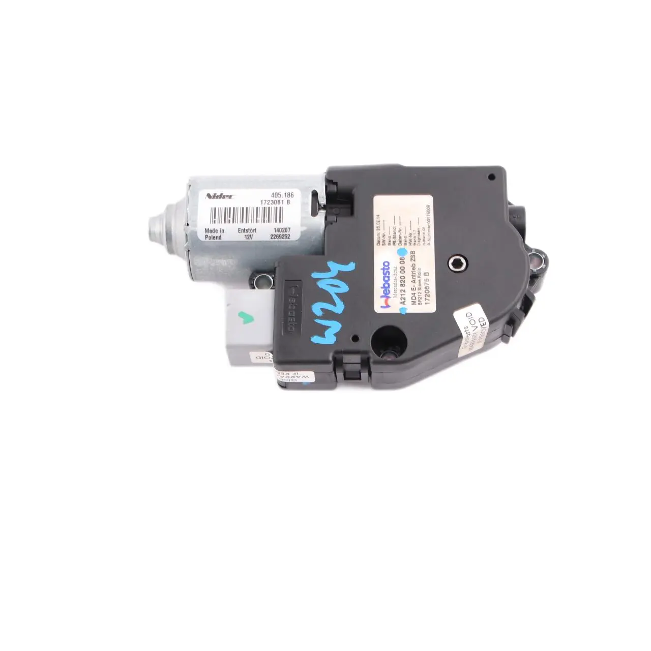 Mercedes W204 W212 Unidad De Control Techo Solar Motor Techo Solar A2128200008