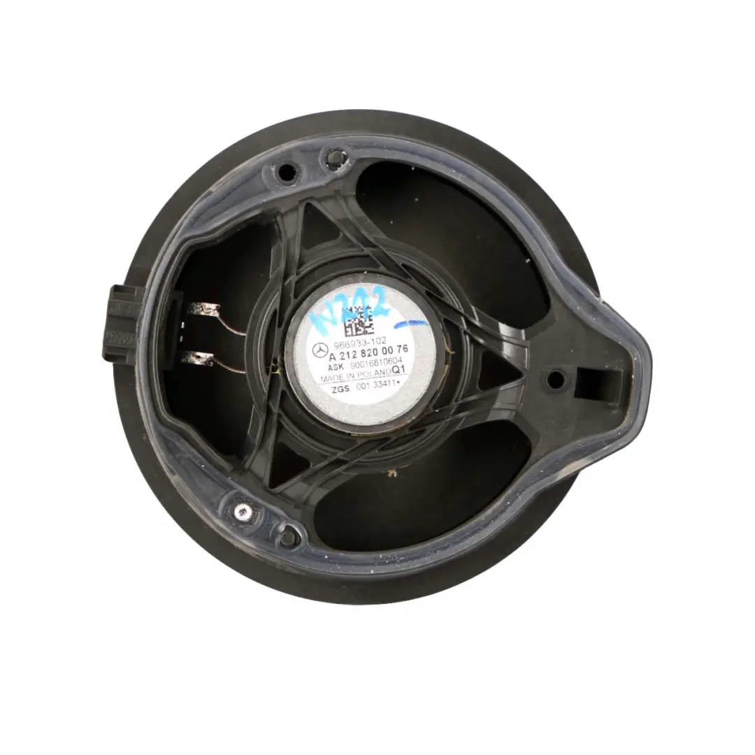 Mercedes W212 Door Speaker Rear Right O/S Sound Audio Unit - SKU A2128200076 - Part number A2128200076