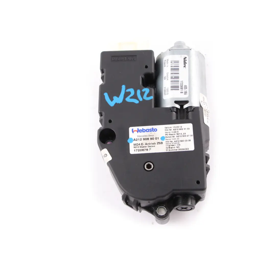 Mercedes W204 W212 Techo Motor Unidad de Accionamiento Panorámico A2129069001 - SKU A2128200308 - Número de pieza A2128200308