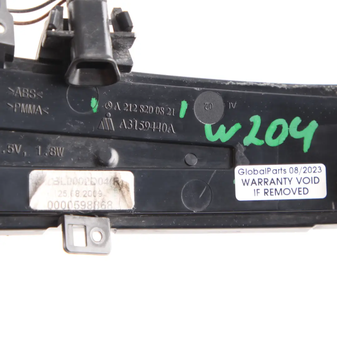 Wing Mirror Blinker Indicator Lamp Right O/S to Mercedes W204 W212 with Part number A2128200821 Mercedes W204 W212 Wing Mirror Blinker Indicator Lamp Right O/S - SKU A2128200821 - Part number A2128200821