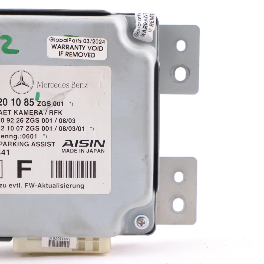 Reversing Rear View Camera Control Unit Module to Mercedes W212 with Part number A2128201085 Mercedes W212 Reversing Rear View Camera Control Unit Module - SKU A2128201085 - Part number A2128201085