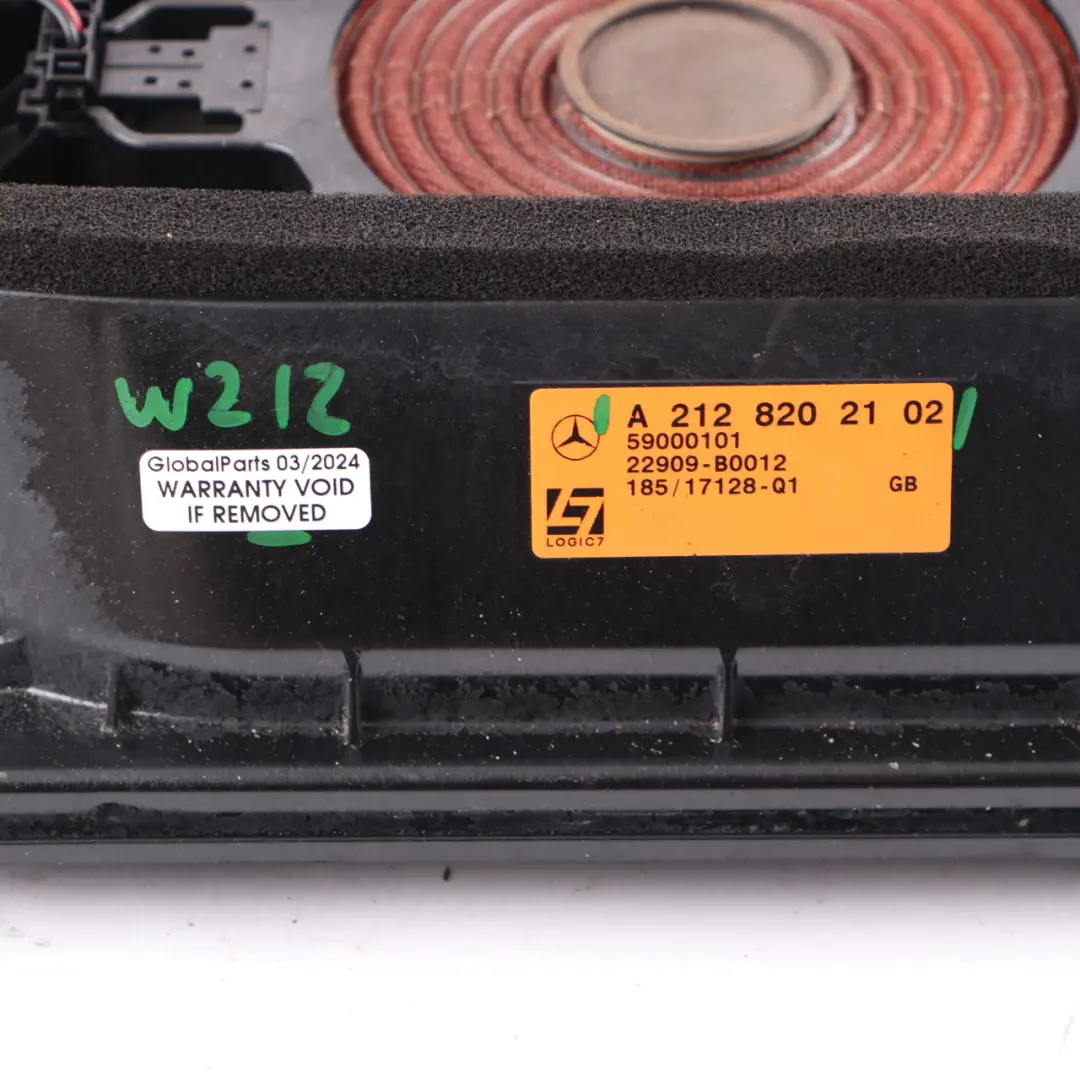  Speaker Mercedes W212 Rear Loudspeaker In Parcel Shelf Right Logic 7 - SKU A2128202102 - Part number A2128202102