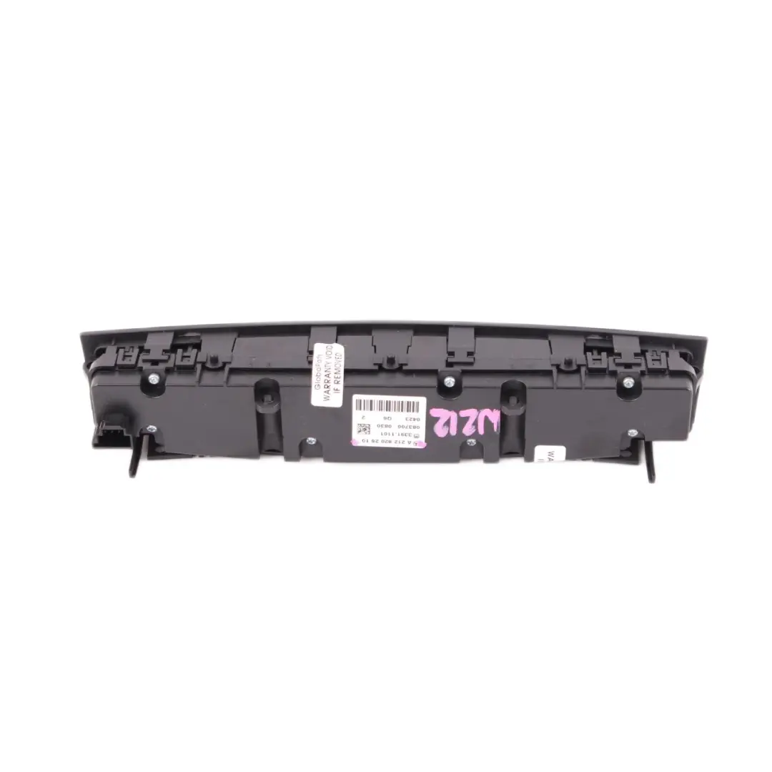  Switch Panel Mercedes W212 Dashboard Heated Seats Control Unit - SKU A2128202610 - Part number A2128202610