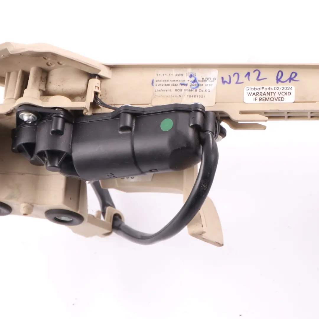 Trunk Rear Parcel Shelf Right O/S Rail Motor to Mercedes S212 Estate with Part number A2128203042 Mercedes S212 Estate Trunk Rear Parcel Shelf Right O/S Rail Motor - SKU A2128203042-3 - Part number A2128203042
