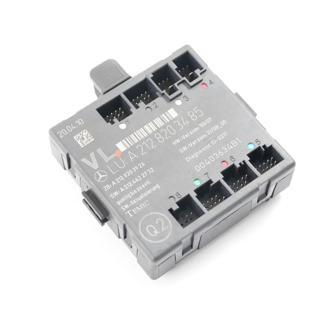  Door Module Mercedes W204 W212 Front Left N/S Control Unit Module - SKU A2128203485 - Part number A2128203485
