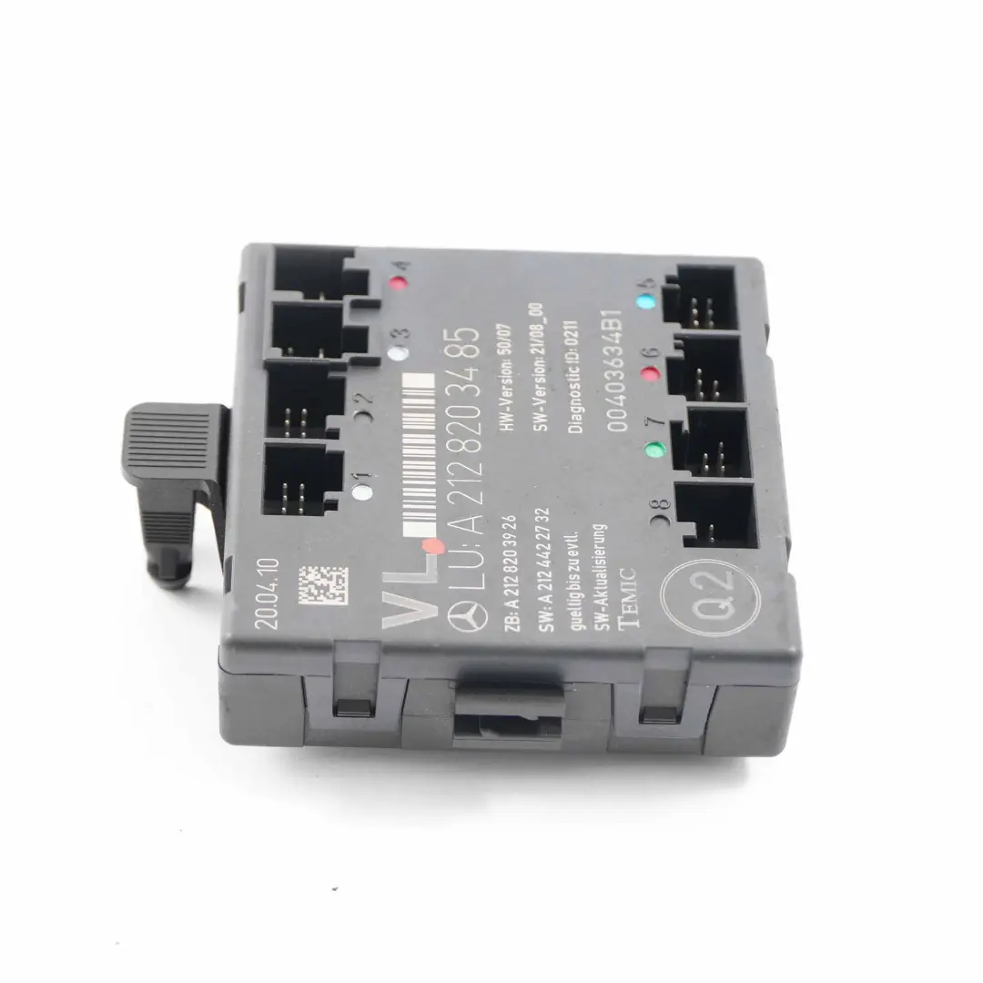  Door Module Mercedes W204 W212 Front Left N/S Control Unit Module - SKU A2128203485 - Part number A2128203485