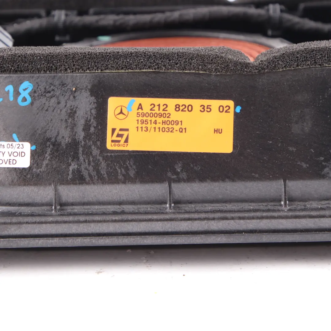 Mercedes W218 Parcel Shelf Speaker Rear Right O/S Trunk Panel - SKU A2128203502 - Part number A2128203502