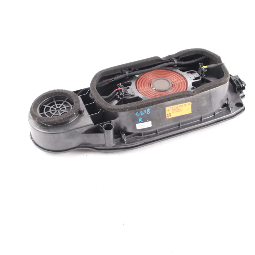 Mercedes W218 Parcel Shelf Speaker Rear Right O/S Trunk Panel - SKU A2128203502 - Part number A2128203502